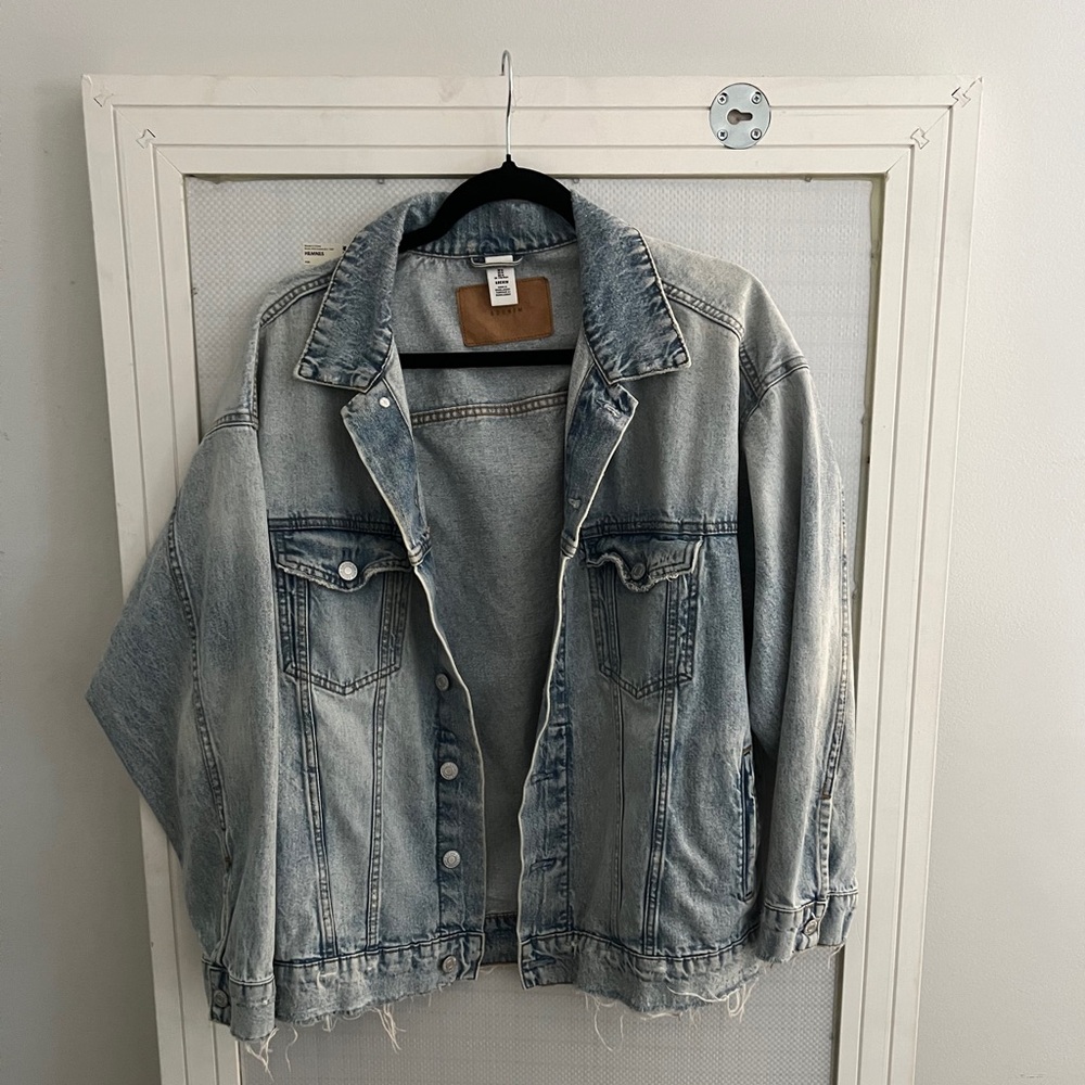 H&M Distressed Denim Jacket